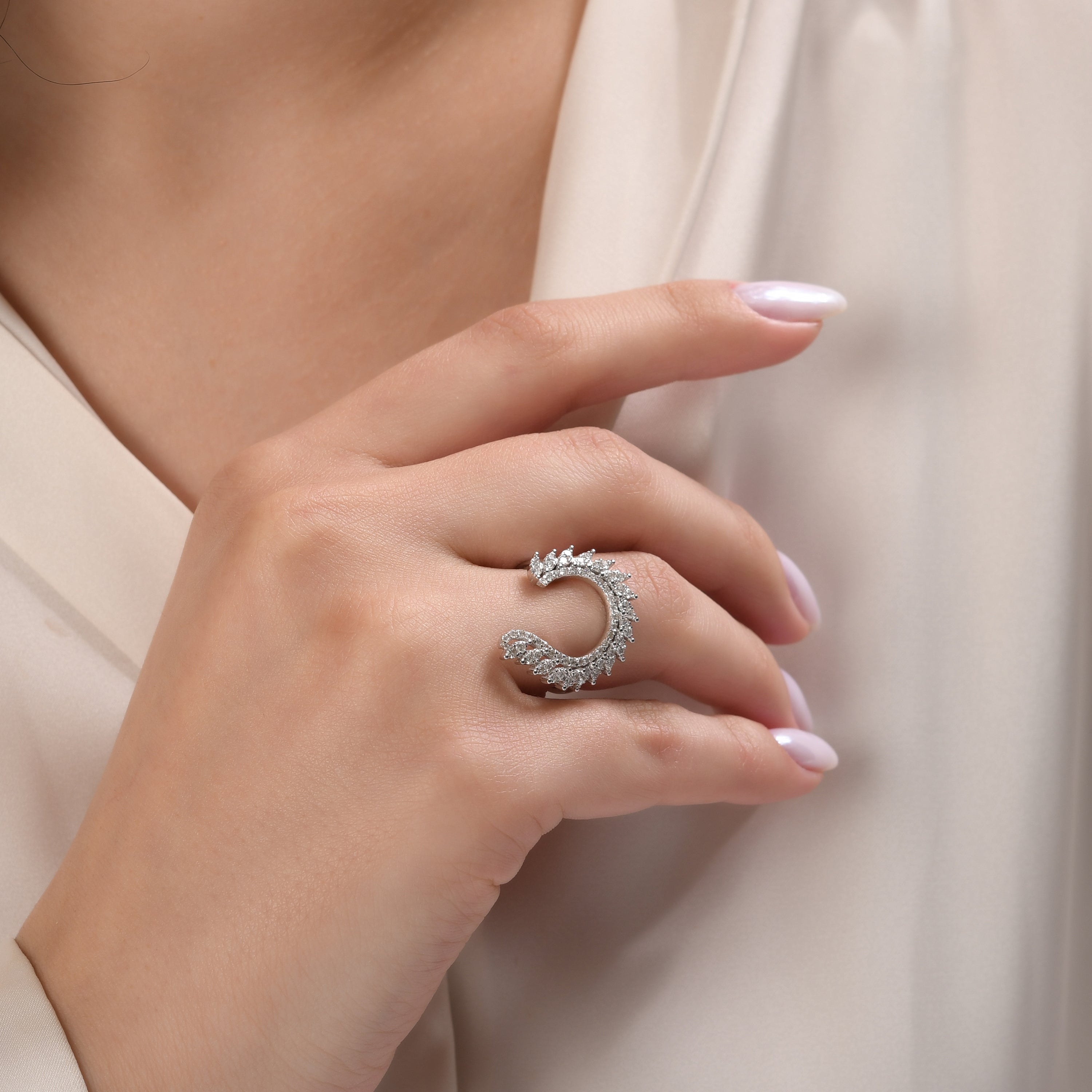 0.64 Carat Natural Diamond Ring – Fine Jewelry Design Luxury Ring - Gold Stone Diamond