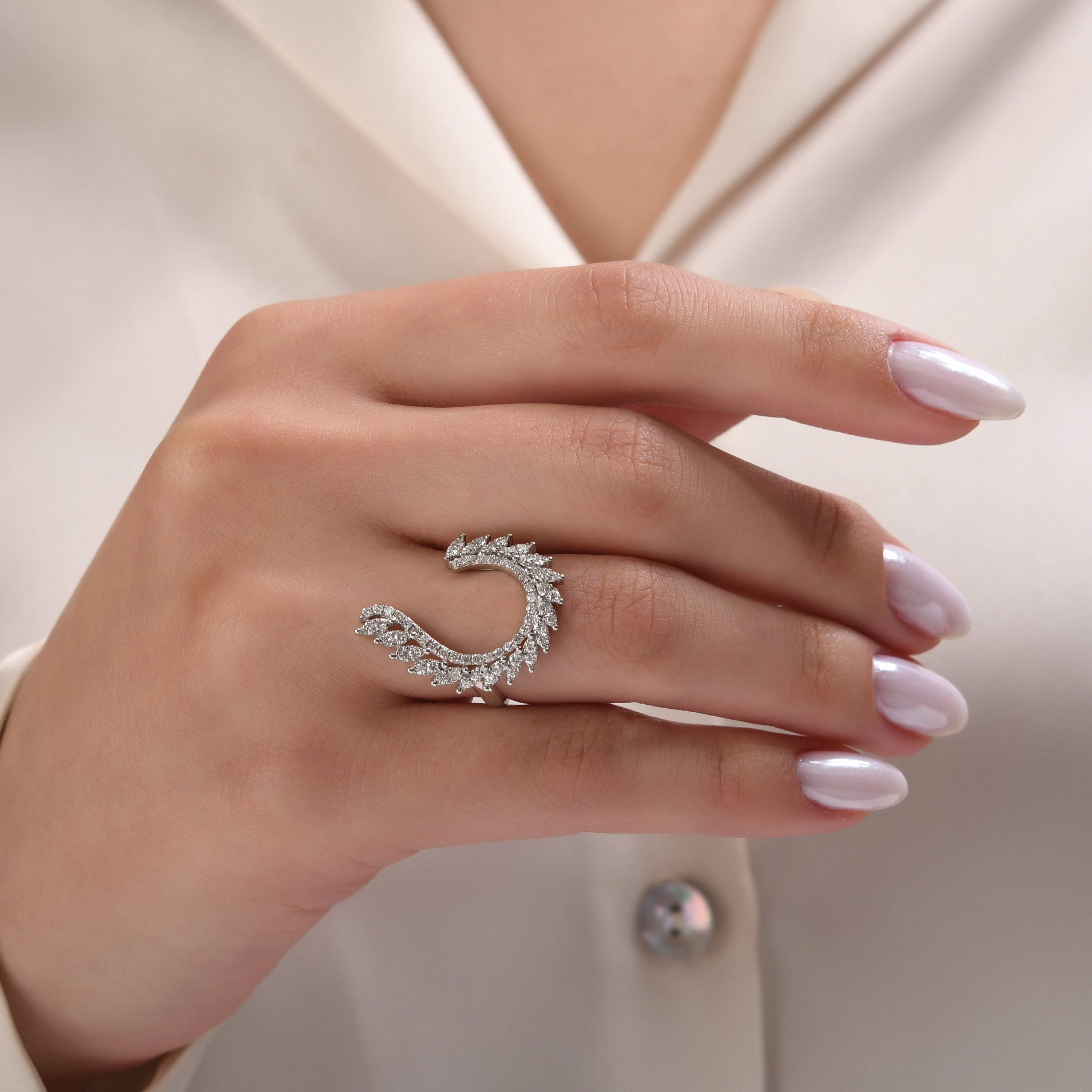 0.64 Carat Natural Diamond Ring – Fine Jewelry Design Luxury Ring - Gold Stone Diamond