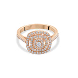 0.74 Carat Natural Diamond Ring – Fine Jewelry Design Luxury Ring - Gold Stone Diamond