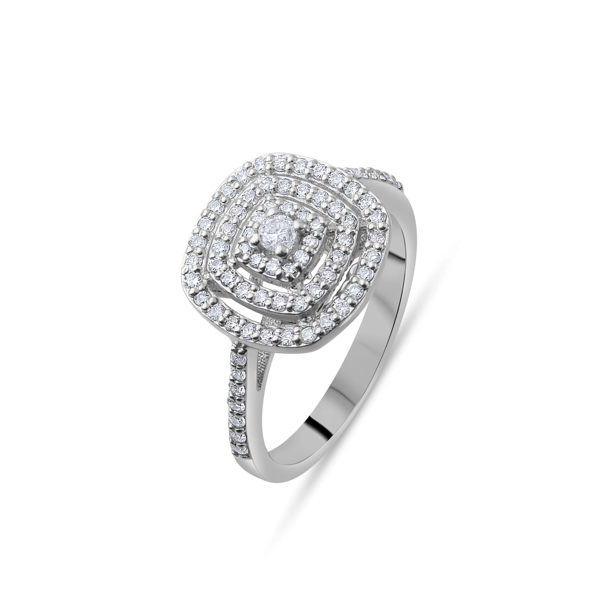 0.74 Carat Natural Diamond Ring – Fine Jewelry Design Luxury Ring - Gold Stone Diamond
