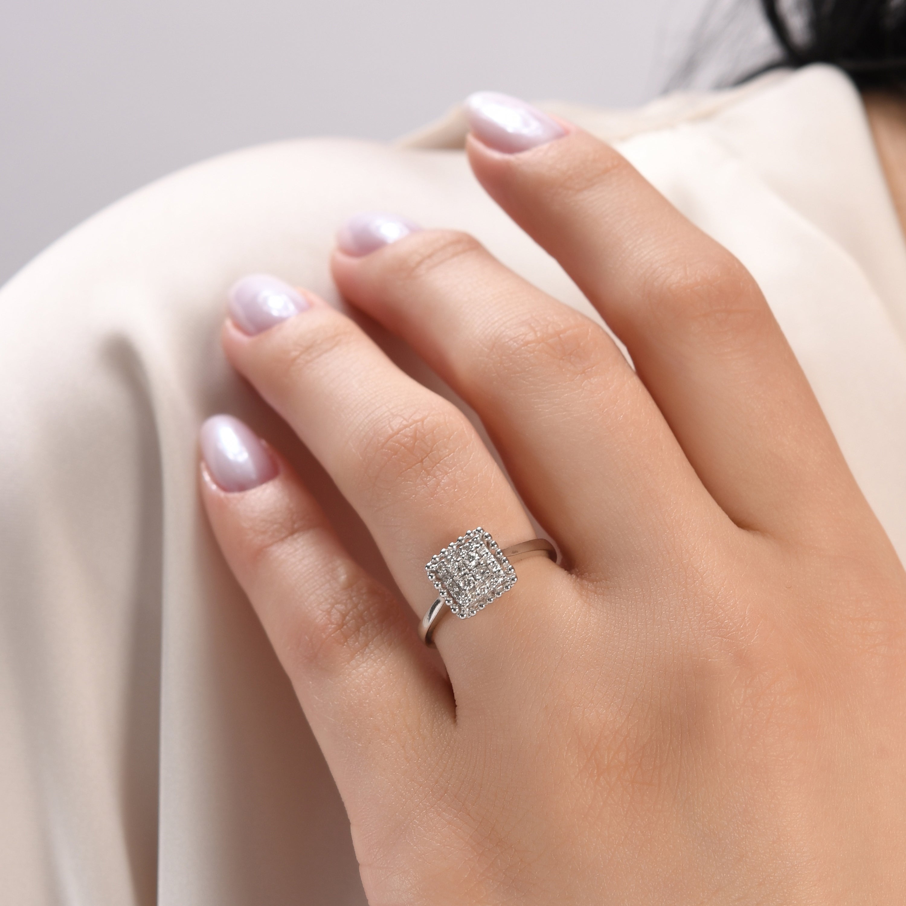 0.41 Carat Natural Diamond Ring – Fine Jewelry Design - Gold Stone Diamond