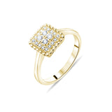 0.41 Carat Natural Diamond Ring – Fine Jewelry Design - Gold Stone Diamond