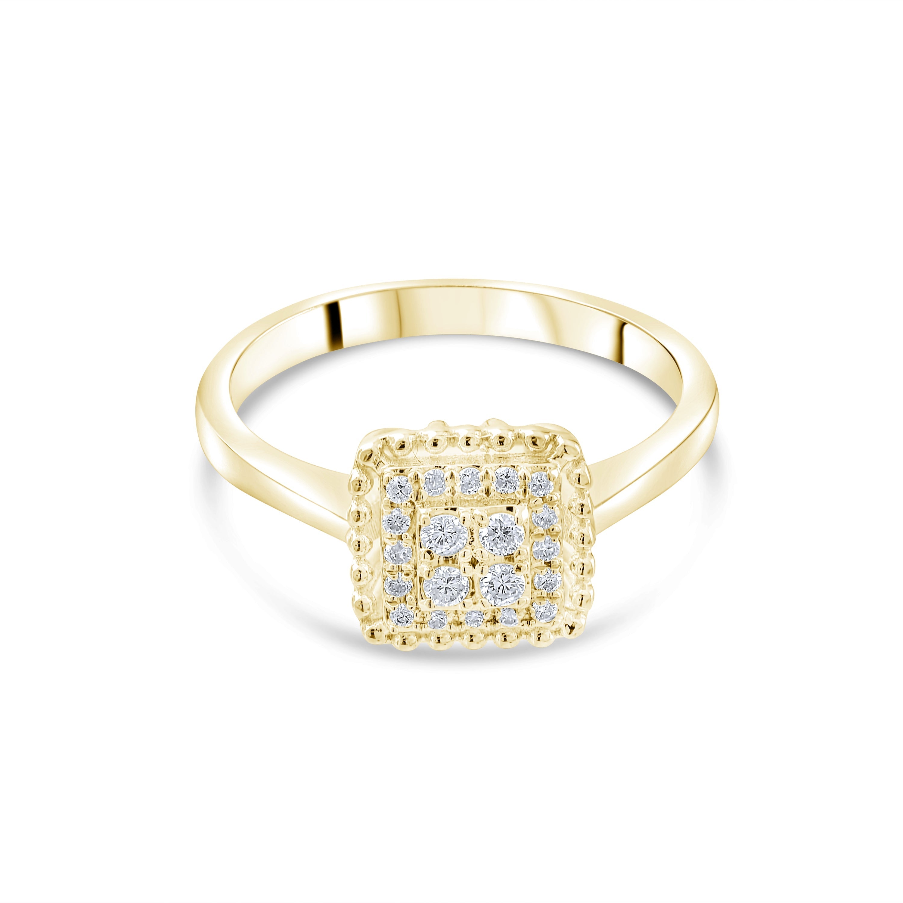 0.41 Carat Natural Diamond Ring – Fine Jewelry Design - Gold Stone Diamond