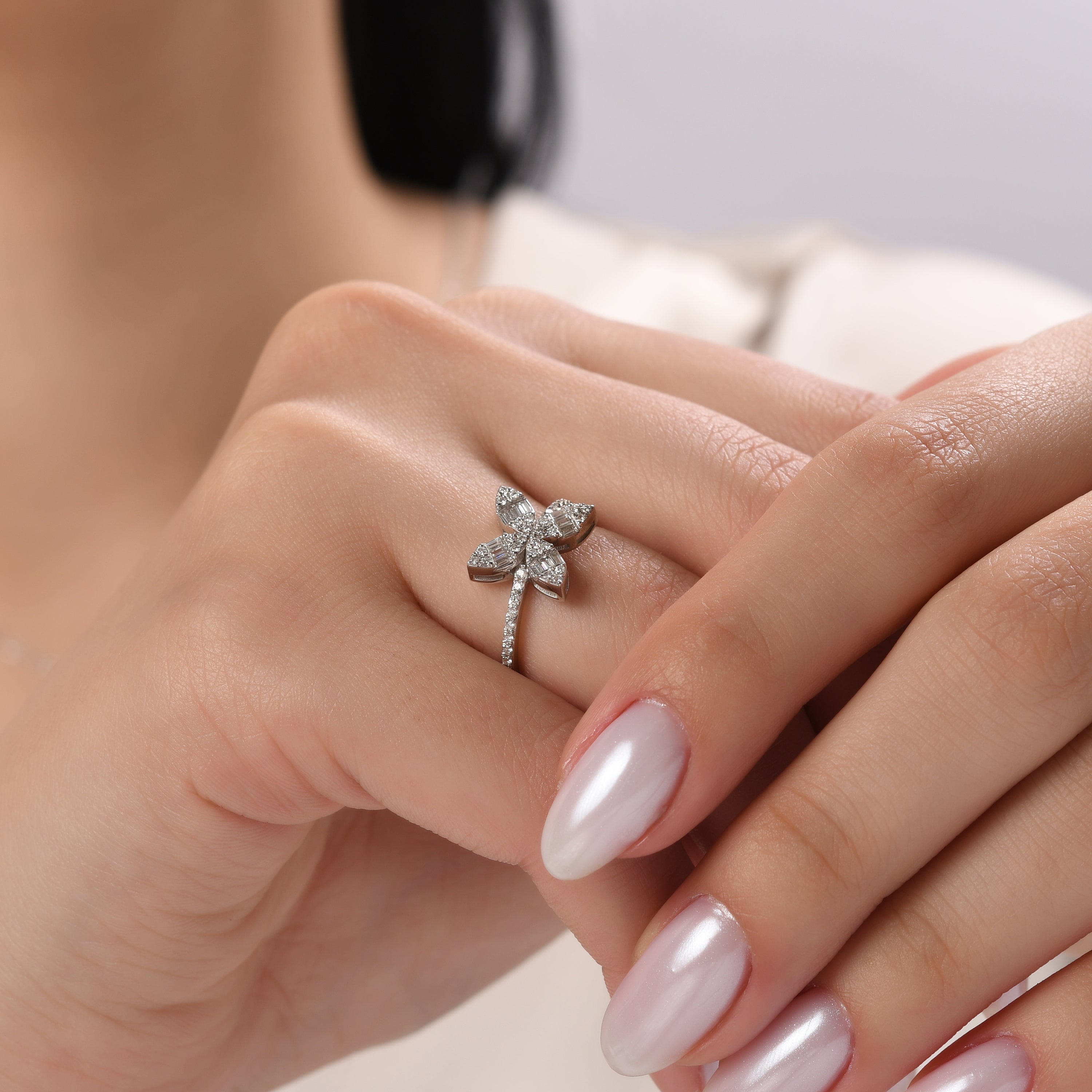 0.35 Carat Natural Baguette Diamond Ring – Fine Jewelry Design - Gold Stone Diamond