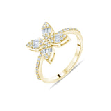 0.35 Carat Natural Baguette Diamond Ring – Fine Jewelry Design - Gold Stone Diamond