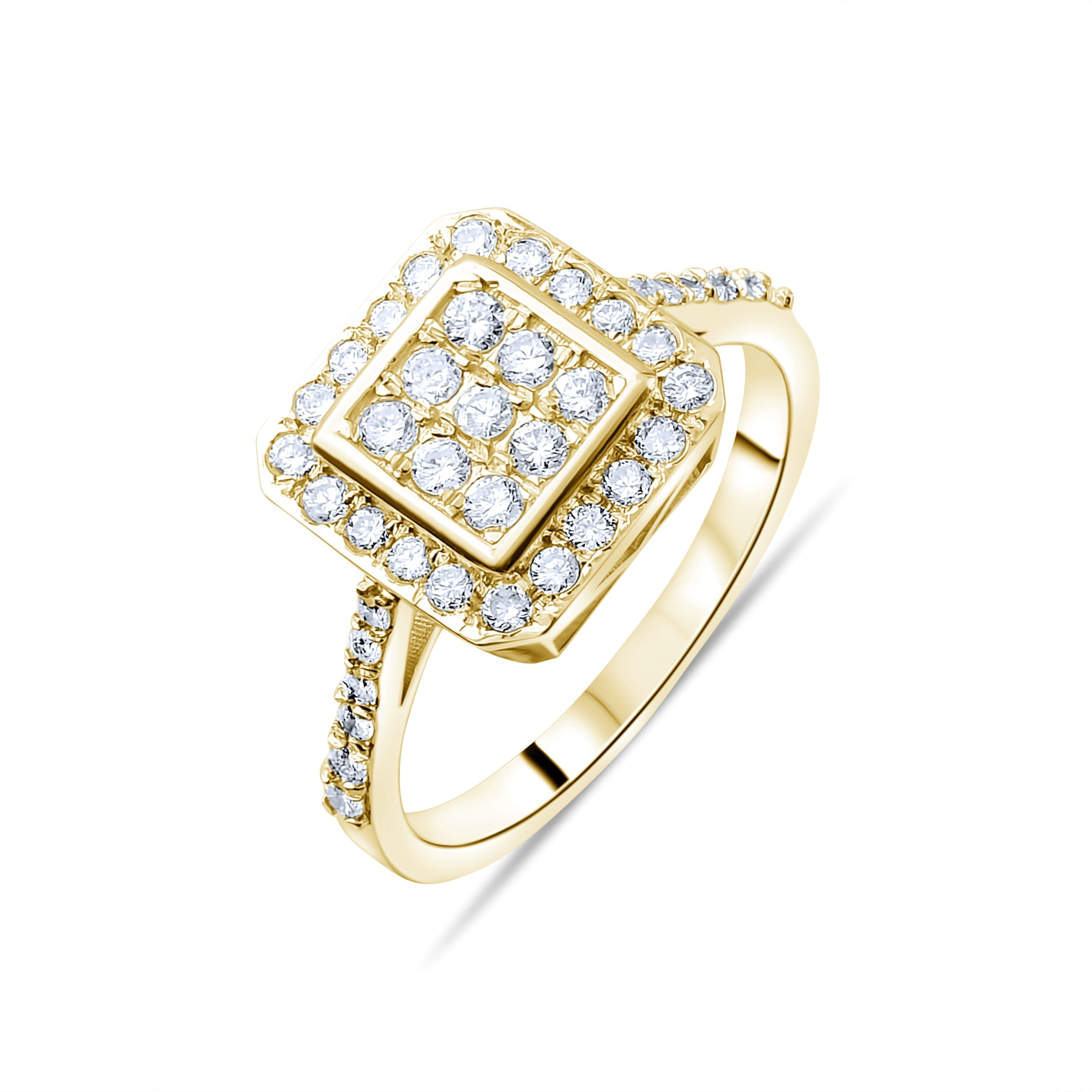 0.69 Carat Natural Diamond Ring – Fine Jewelry Design - Gold Stone Diamond