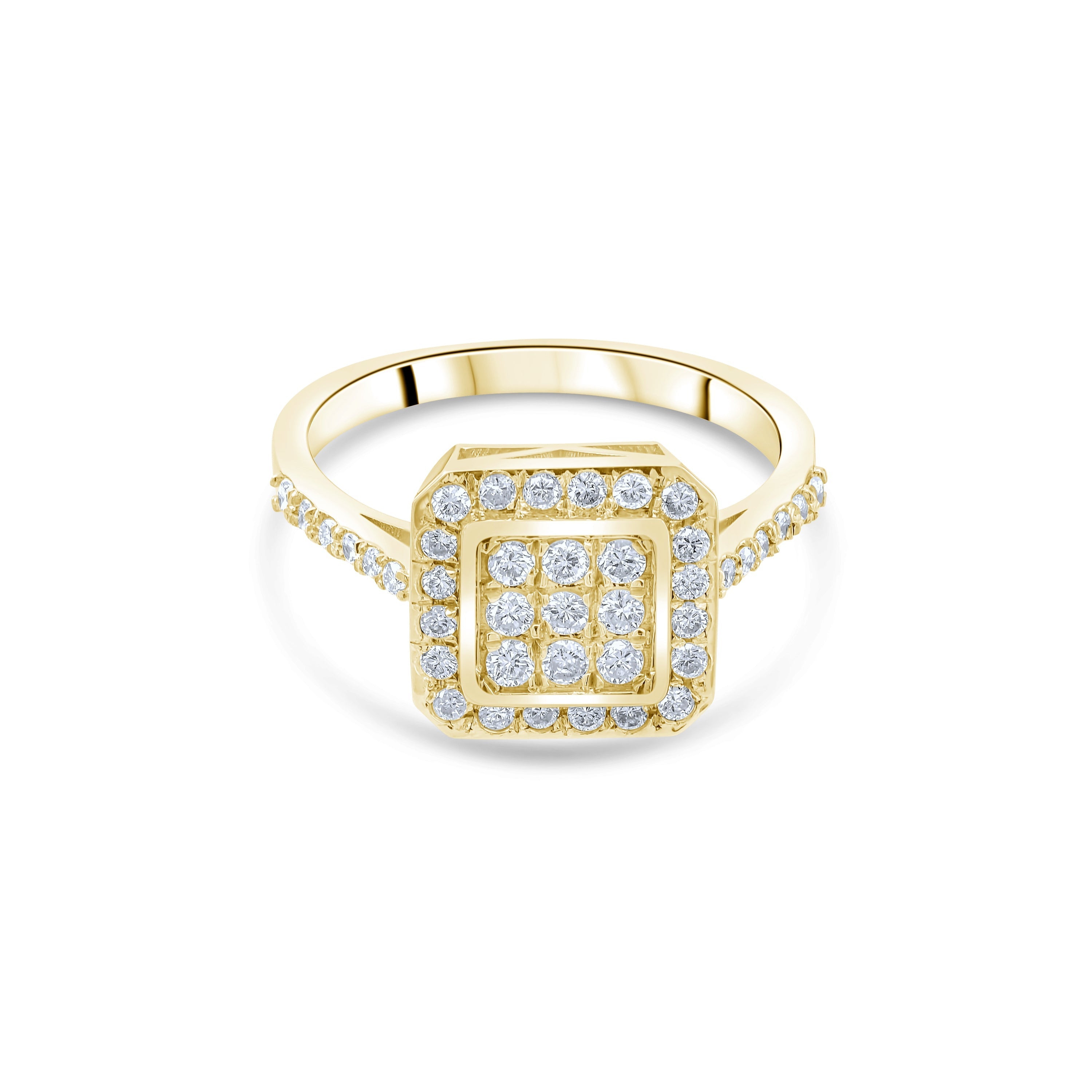0.69 Carat Natural Diamond Ring – Fine Jewelry Design - Gold Stone Diamond