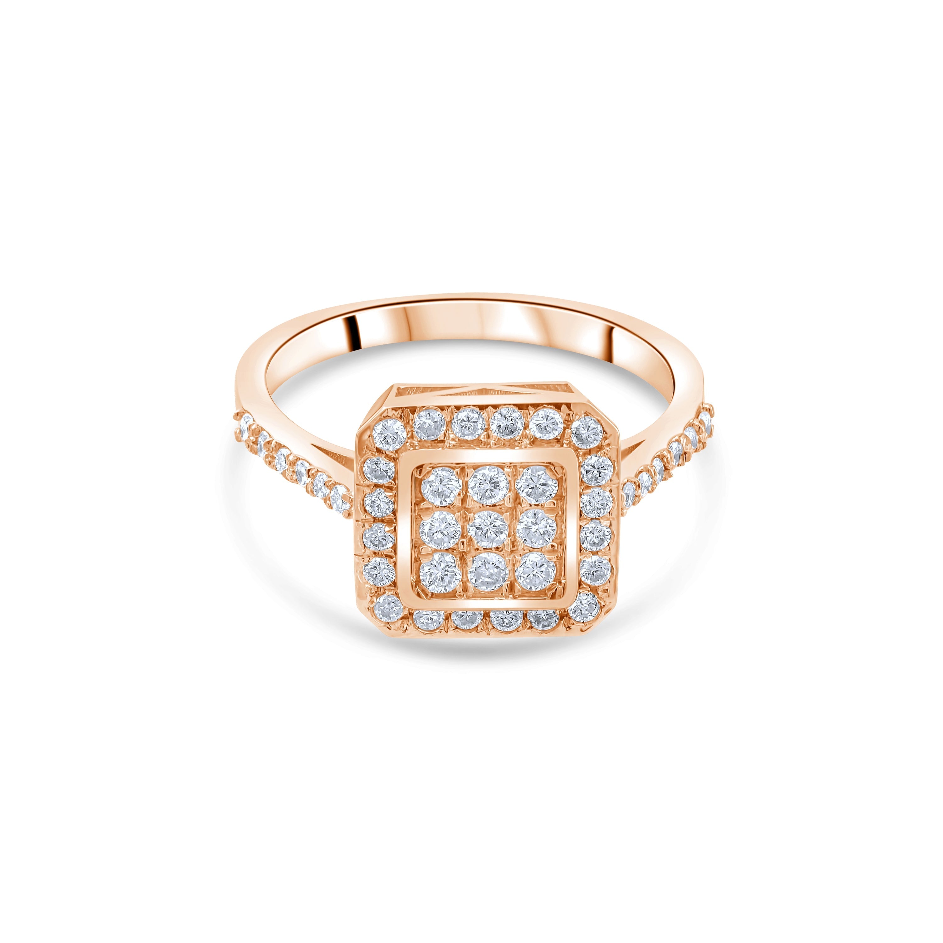 0.69 Carat Natural Diamond Ring – Fine Jewelry Design - Gold Stone Diamond