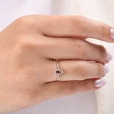 0.23 Carat Natural Diamond and Ruby Ring – Fine Jewelry Design - Gold Stone Diamond