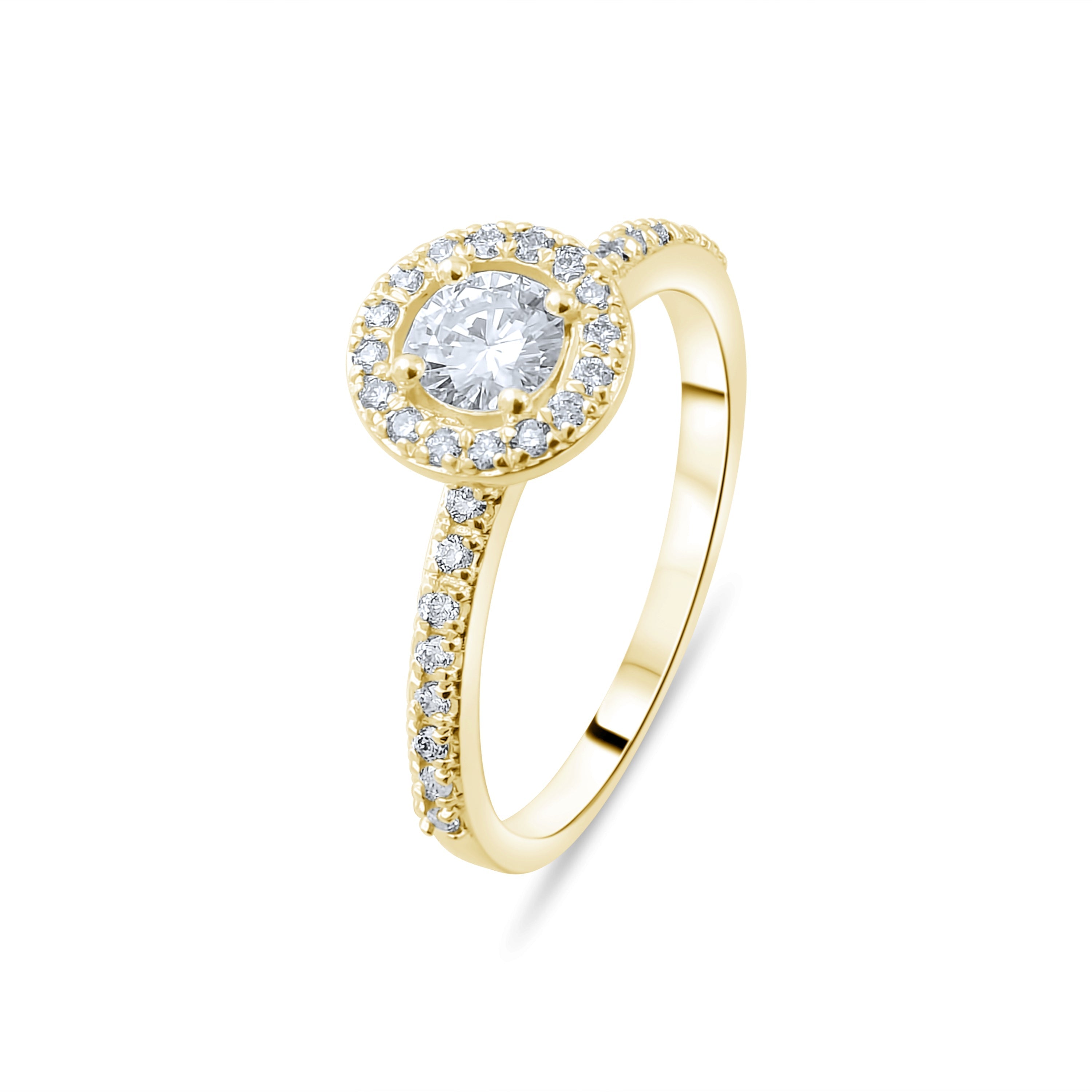 0.60 Carat Natural Diamond Ring – Elegant Fine Jewelry Design - Gold Stone Diamond