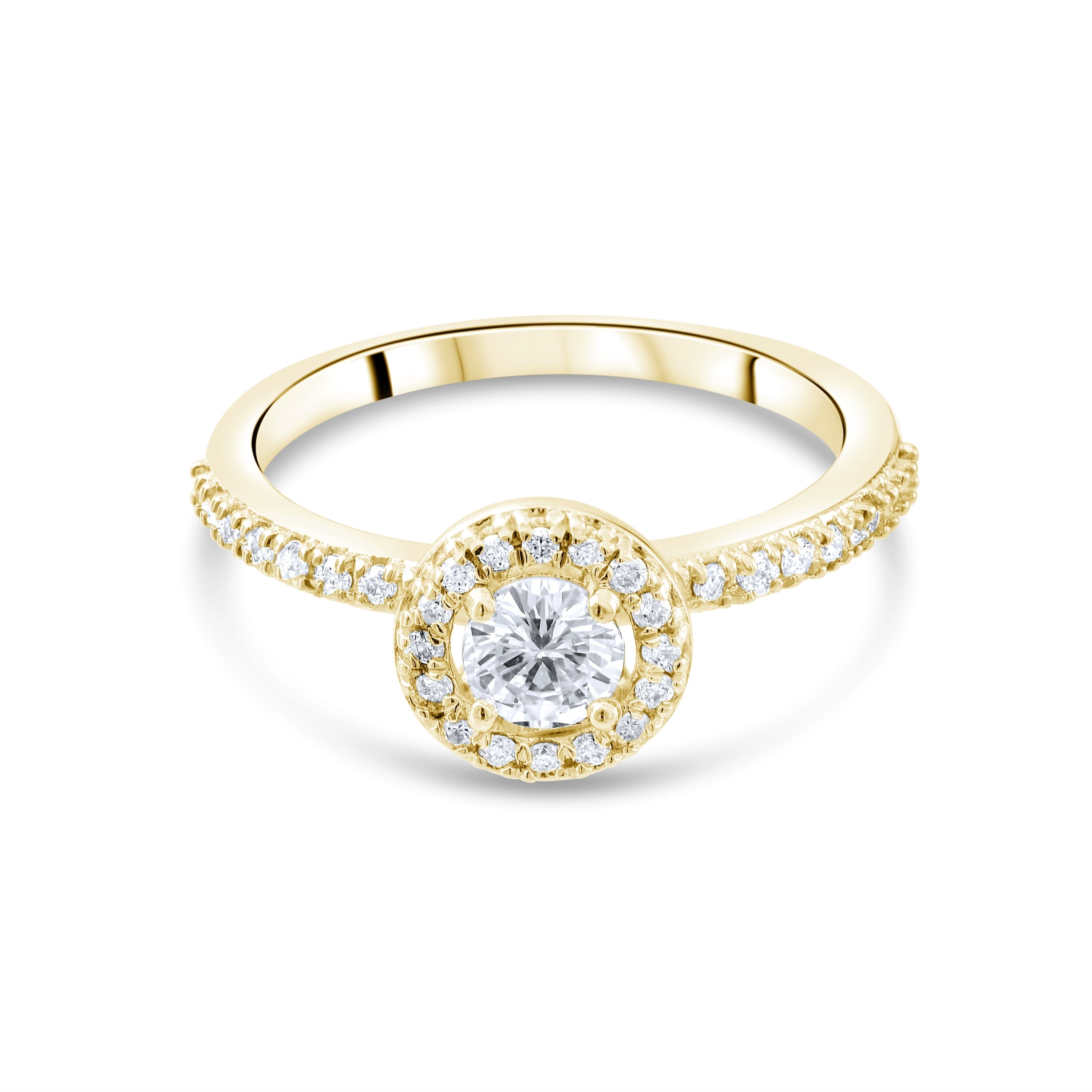 0.60 Carat Natural Diamond Ring – Elegant Fine Jewelry Design - Gold Stone Diamond