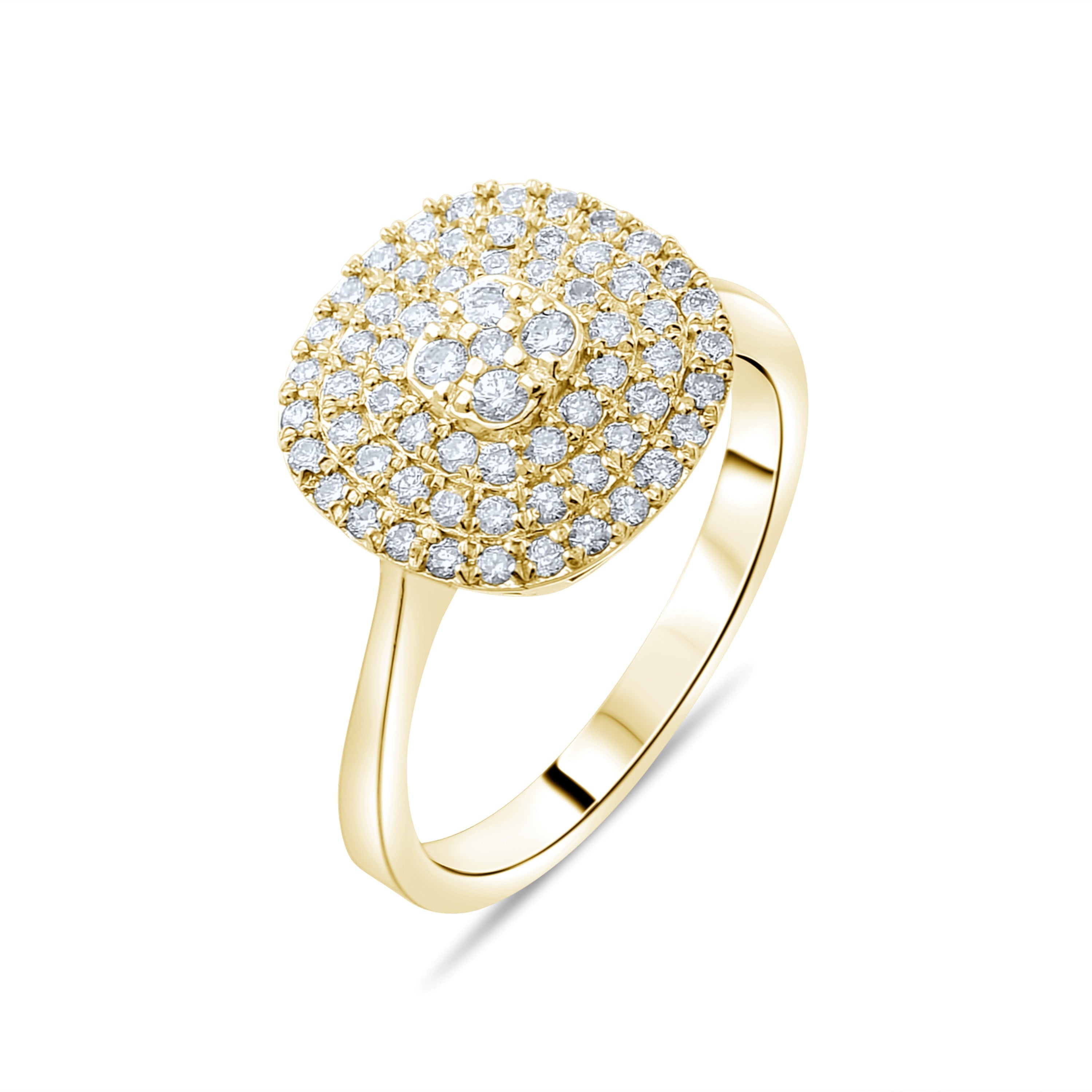 0.52 Carat Natural Diamond Ring – Elegant Fine Jewelry Design - Gold Stone Diamond