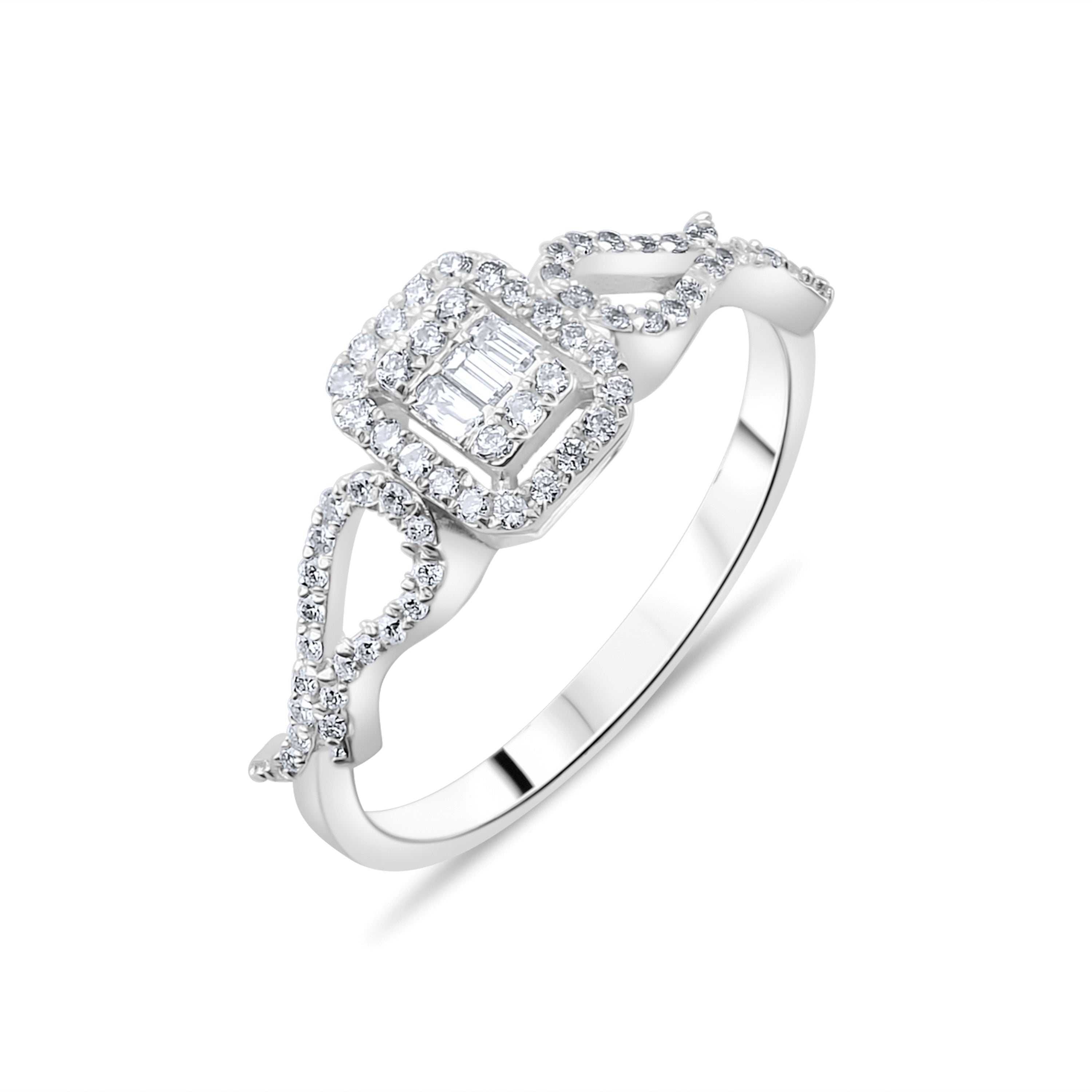0.29 Carat Baguette Diamond Ring – Elegant Fine Jewelry Design - Gold Stone Diamond