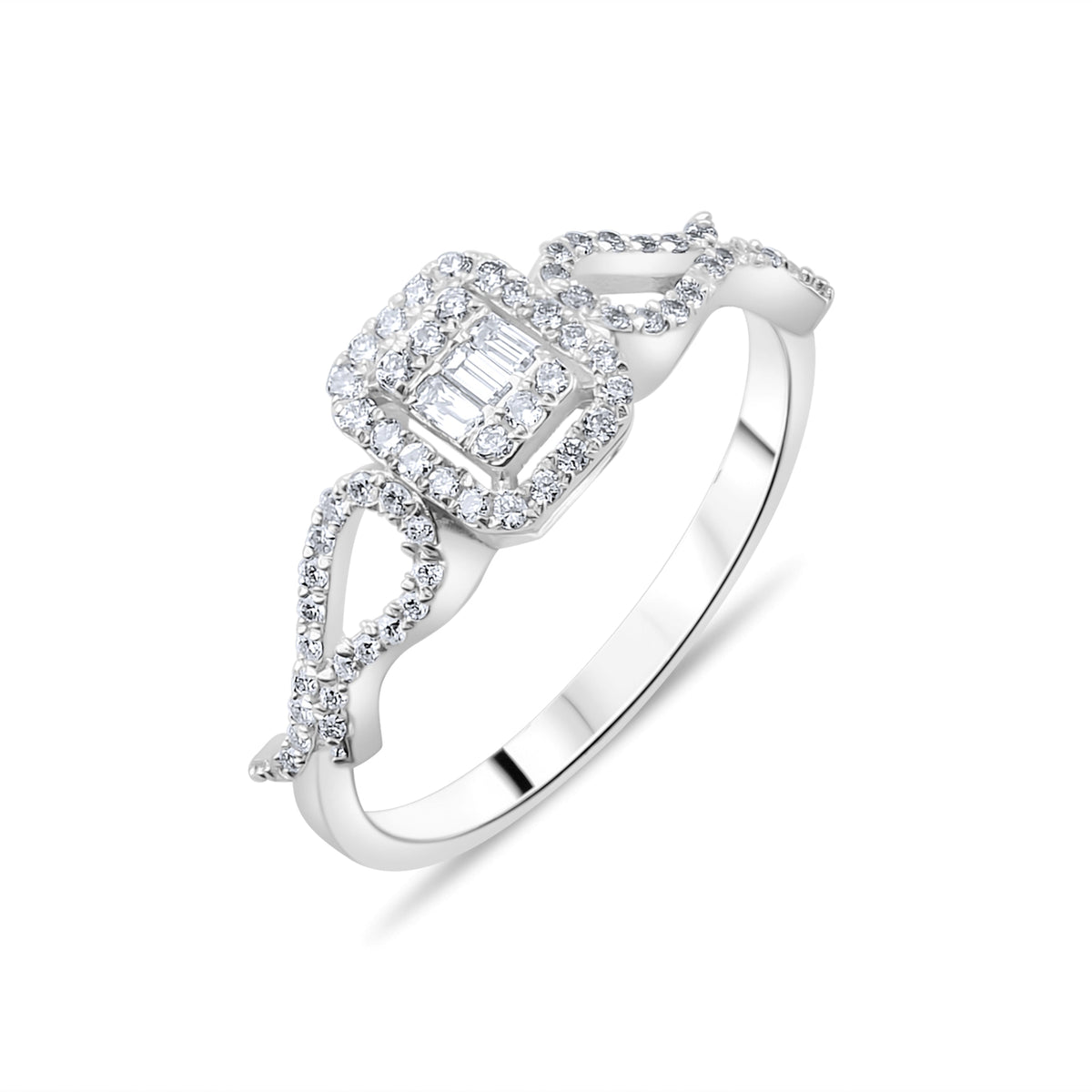 0.29 Carat Baguette Diamond Ring – Elegant Fine Jewelry Design - Gold Stone Diamond