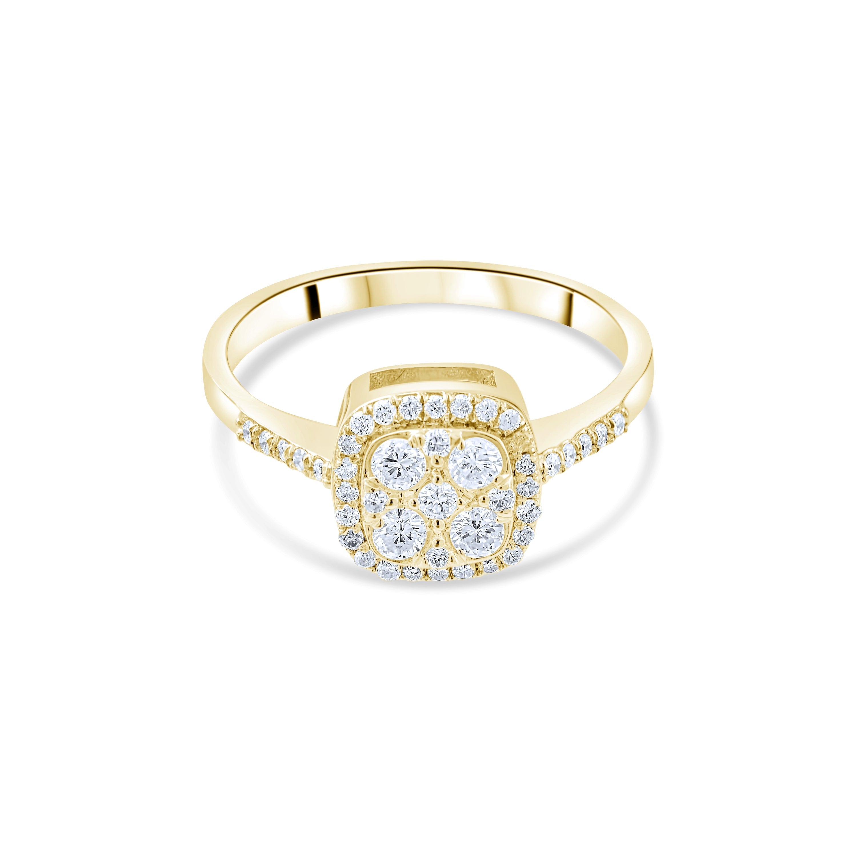 0.40 Carat Natural Diamond Ring – Elegant Fine Jewelry Design - Gold Stone Diamond