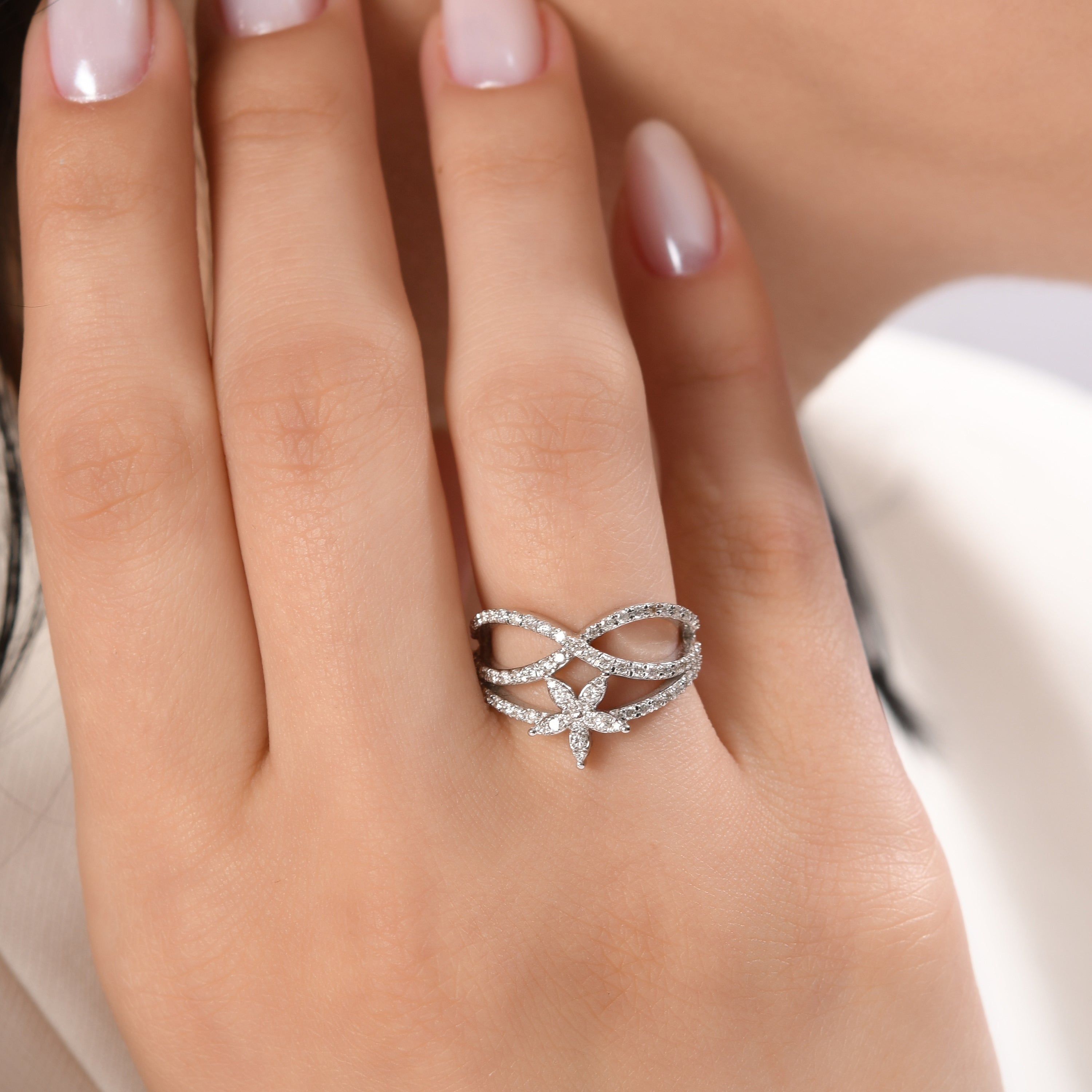 0.60 Carat Natural Diamond Ring – Elegant Fine Jewelry Design - Gold Stone Diamond