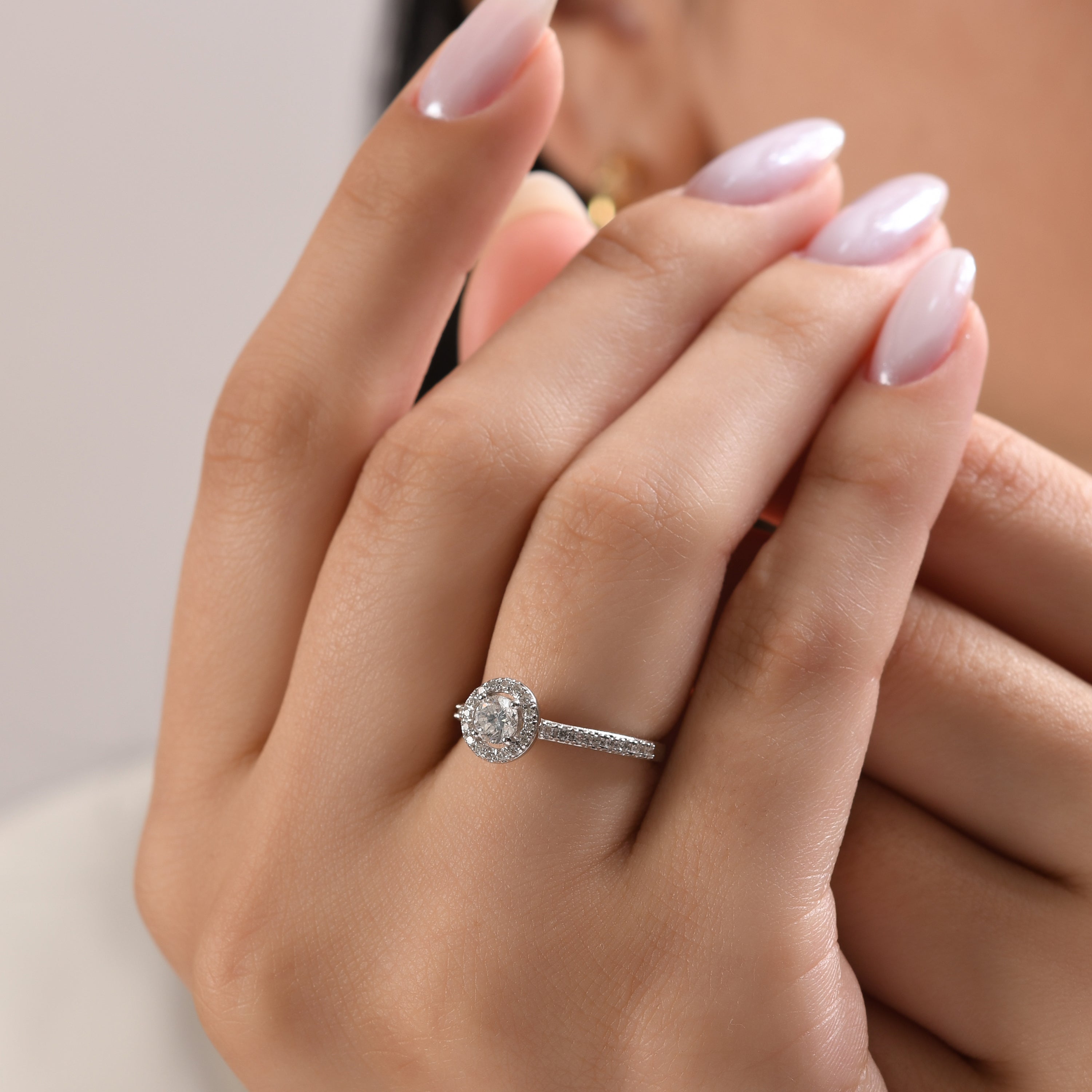 0.58 Carat Natural Diamond Ring – Elegant Fine Jewelry Design - Gold Stone Diamond