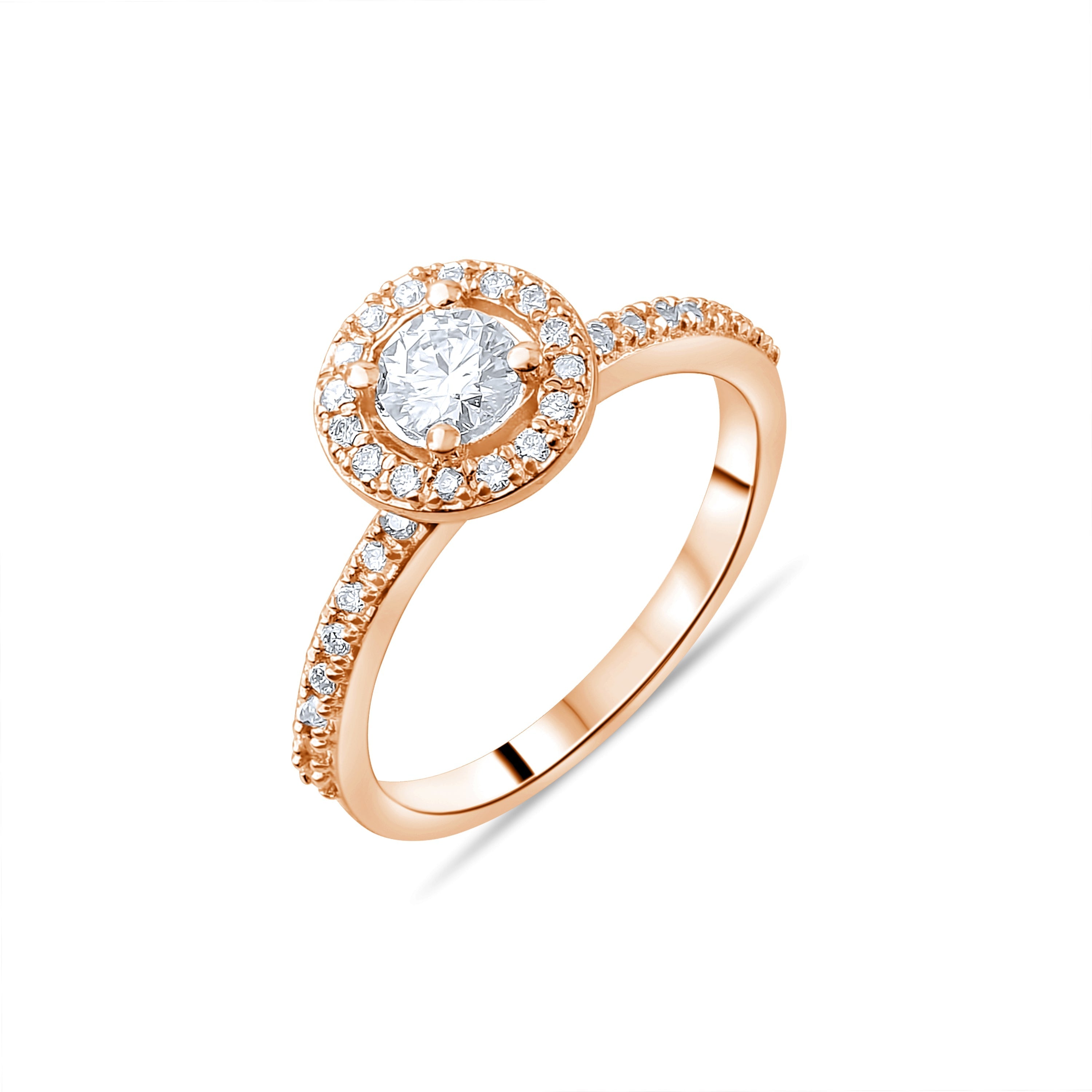 0.58 Carat Natural Diamond Ring – Elegant Fine Jewelry Design - Gold Stone Diamond