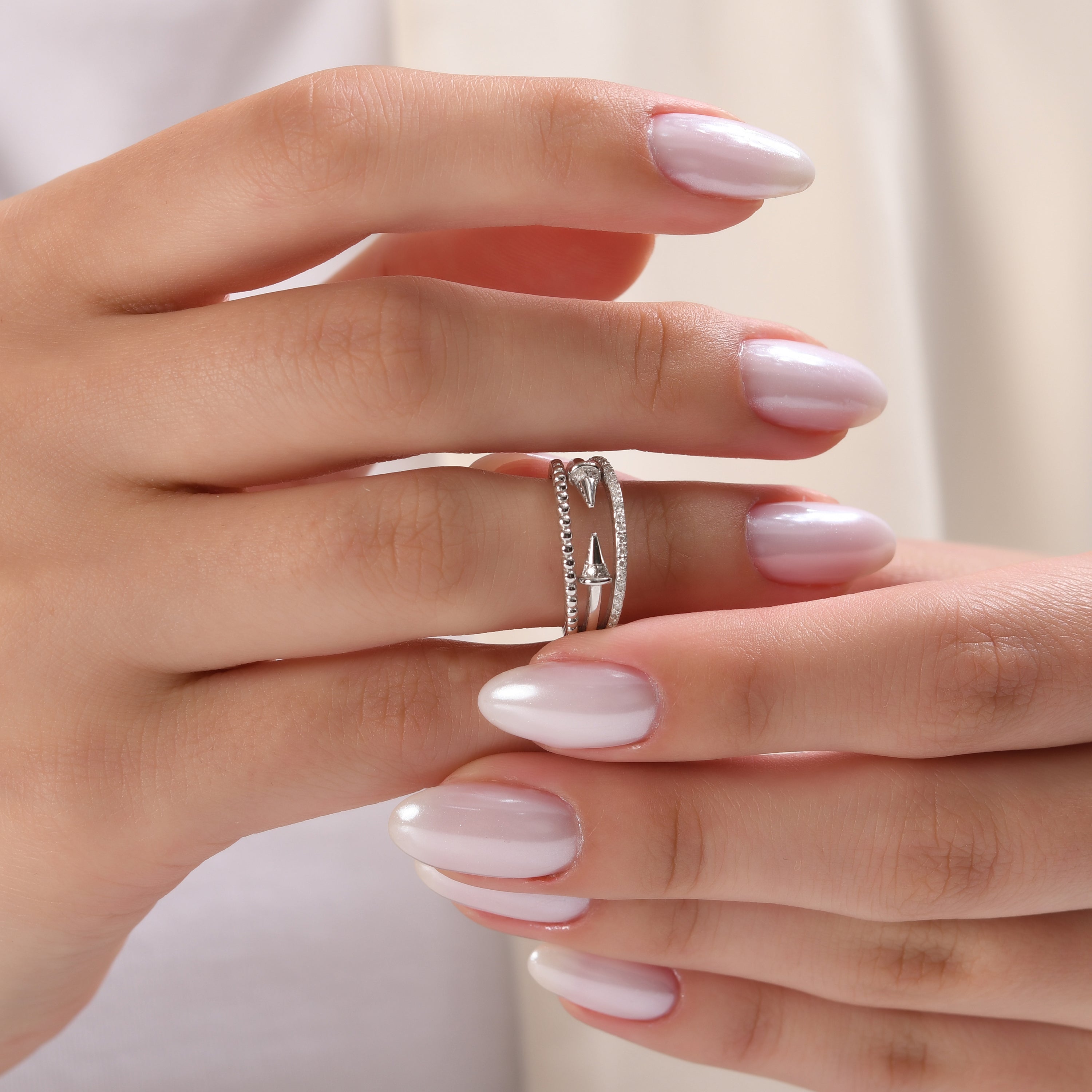 0.14 Carat Natural Diamond Ring – Elegant Fine Jewelry Design - Gold Stone Diamond