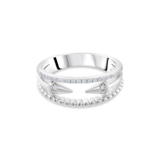 0.14 Carat Natural Diamond Ring – Elegant Fine Jewelry Design - Gold Stone Diamond