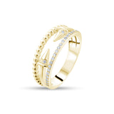 0.14 Carat Natural Diamond Ring – Elegant Fine Jewelry Design - Gold Stone Diamond