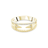0.14 Carat Natural Diamond Ring – Elegant Fine Jewelry Design - Gold Stone Diamond