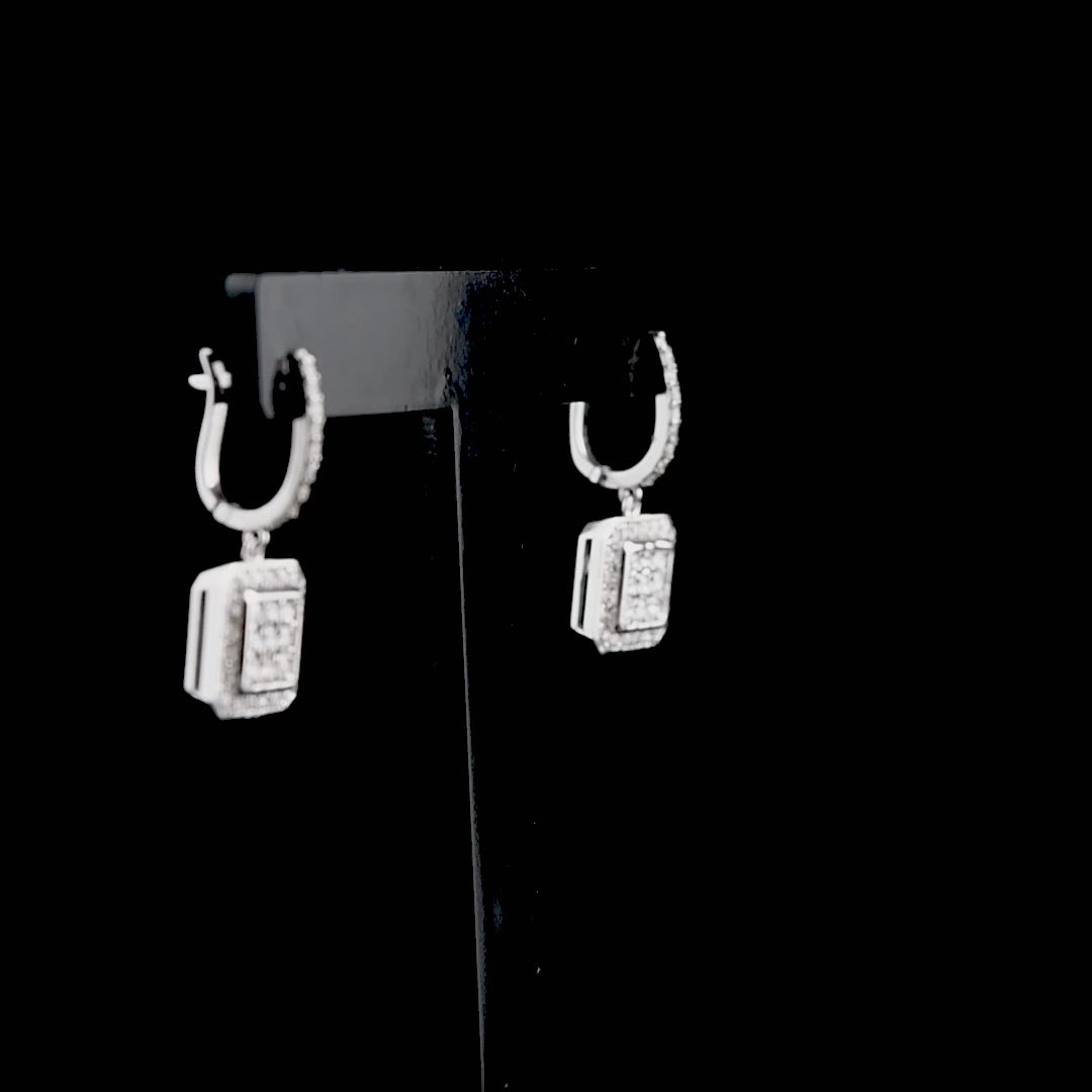 1.12 Carat Natural Diamond Earrings – Elegant Fine Jewelry Design