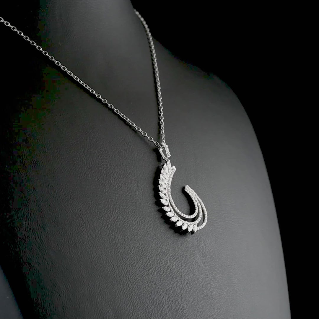 0.64 Carat Marquise Diamond Necklace – Elegant Fine Jewelry Design