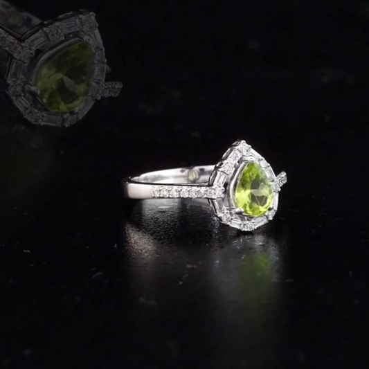1.11 Carat Natural Diamond and Citrine Ring – Fine Jewelry Design