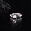 0.11 Carat Natural Baguette Diamond Ring