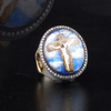 2.23 Carat Natural Diamond Jesus Christ Design Ring
