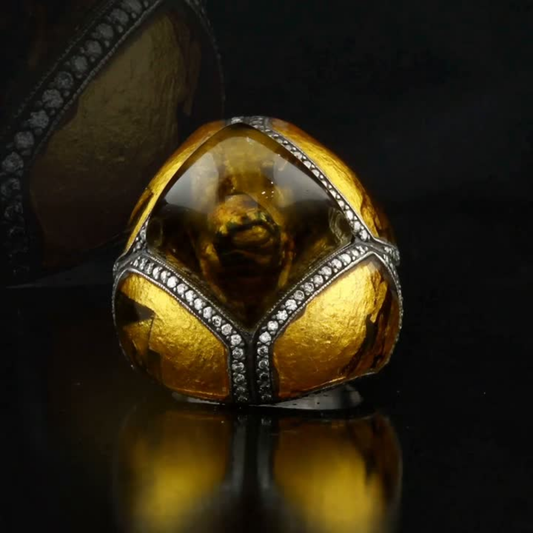 1.96 Carat Natural Diamond Sphinx Design Ring – Fine Jewelry Design