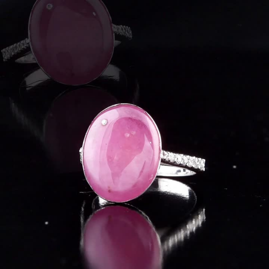 10.98 Carat Natural Diamond and Tourmaline Ring – Fine Jewelry Design