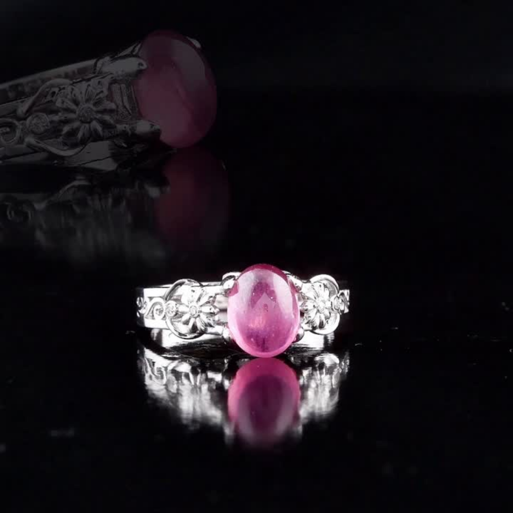 2.45 Carat Natural Diamond and Tourmaline Ring – Fine Jewelry Design
