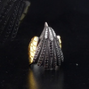 1.62 Carat Natural Diamond and Ruby Eagle Design Ring