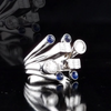 2.34 Carat Natural Diamond and Tourmaline Ring – Fine Jewelry Design