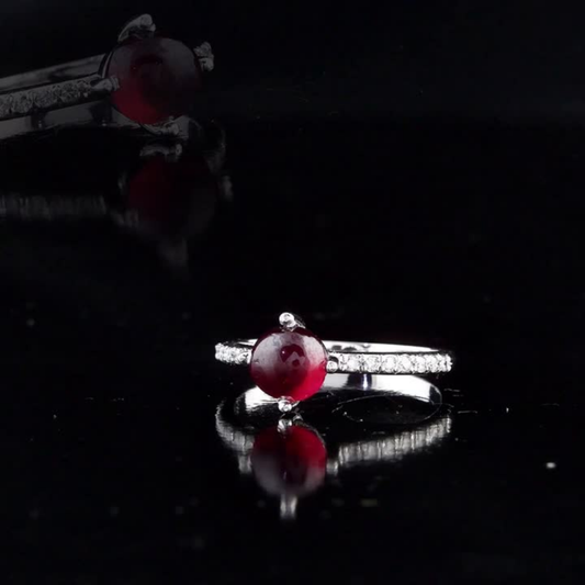 1.89 Carat Natural Diamond and Ruby Ring – Fine Jewelry Design