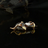 5.5 Carat Natural Diamond Snake Brooch, Elegant Fine Jewelry for Women