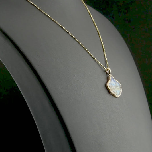0.17 Carat Natural Diamond Necklace with Bosphorus – Inspired Istanbul Design