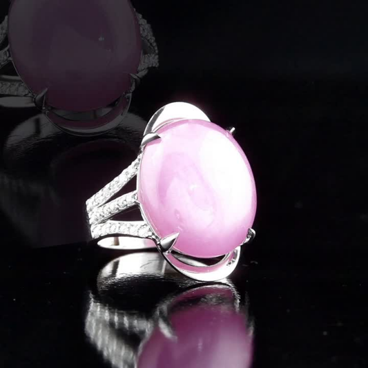 18.68 Carat Natural Diamond and Tourmaline Ring – Fine Jewelry Design