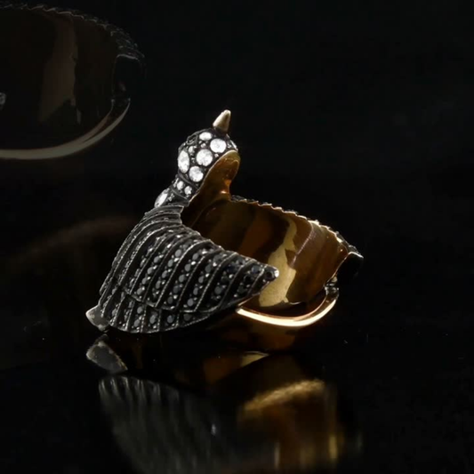 1.02 Carat Natural Diamond Bird Design Ring – Fine Jewelry Design