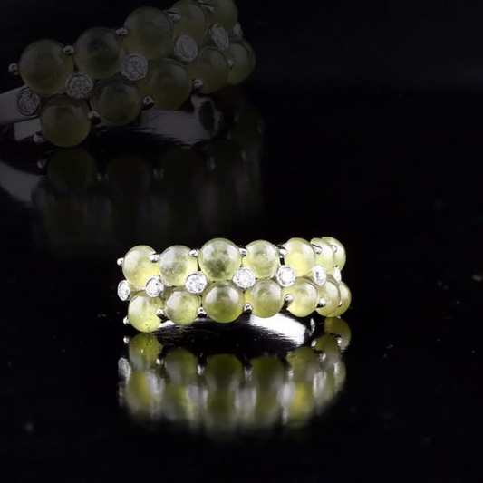 4.76 Carat Natural Diamond and Tourmaline Ring – Fine Jewelry Design
