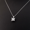 0.05 Carat Natural Diamond Snowflake Necklace – Fine Jewelry Design