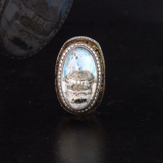 1.60 Carat Natural Diamond Mosque Design Ring – Fine Jewelry Design