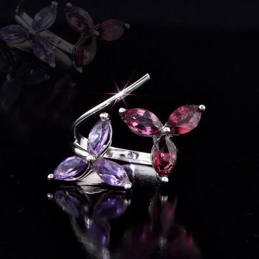 5.70 Carat Rhodolite and Amethyst Ring – Fine Jewelry Design