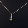 0.74 Carat Natural Diamond and Peridot Necklace – Fine Jewelry Design