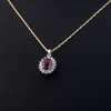 2.80 Carat Natural Diamond and Ruby Necklace – Fine Jewelry Design