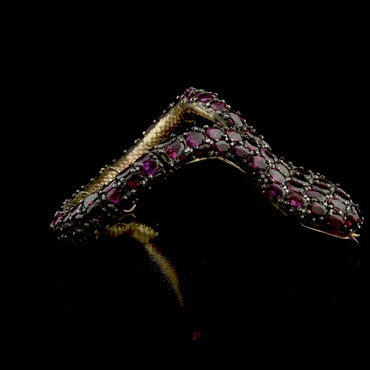 85.09 Carat Rhodolite Garnet Snake Bracelet – Symbolic Fine Jewelry