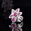 2.99 Carat Natural Diamond and Ruby Ring – Elegant Fine Jewelry Design