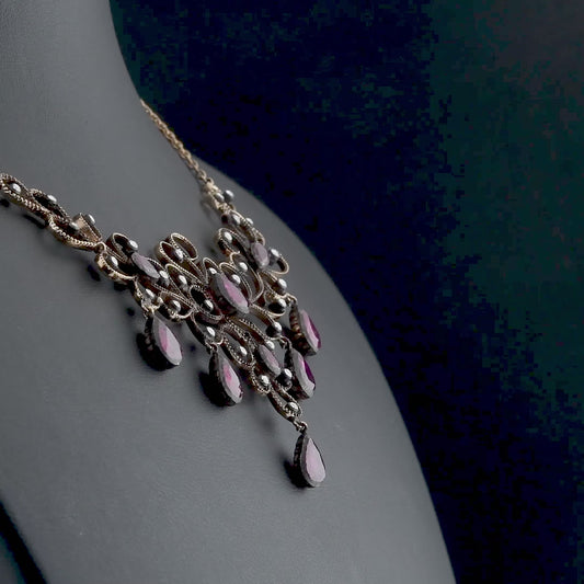 6.6 Carat Natural Diamond and Ruby Necklace – Fine Jewelry Design